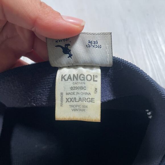 Kangol Hat Cap Fitted Mens XXL Navy Tropic 504 Ventair Ivy Flat Mesh Driving - Picture 8 of 9